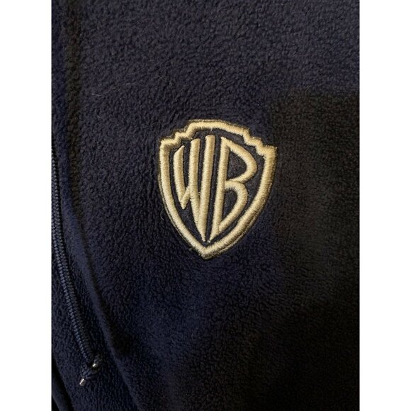 Warner Bros Looney Tunes Fleece Jacket Men’s Sz XL Navy Blue Full Zip - Picture 7 of 8